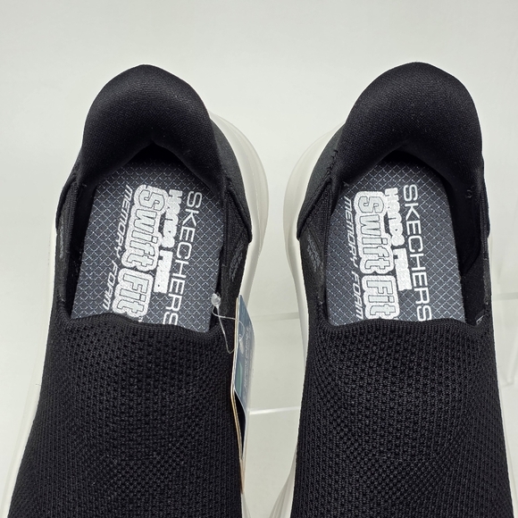 Skechers Memory Sn 16932 Foam Shoes Men's Size 9 Black White Sneakers New - Picture 9 of 11